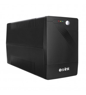 S-link MIGHT U200 2000VA UPS 12V9Ah-2 1200W Siyah Line-Interactive Kesintisiz UPS Güç Kaynağı