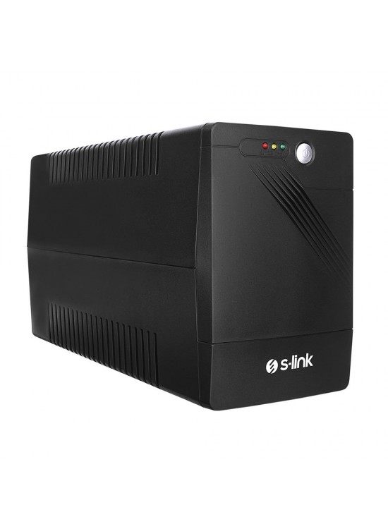 S-link MIGHT U200 2000VA UPS 12V9Ah-2 1200W Siyah Line-Interactive Kesintisiz UPS Güç Kaynağı