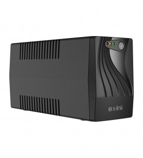 S-link MIGHT U60 600VA UPS 12V7Ah-1 360W Siyah Line-Interactive Kesintisiz UPS Güç Kaynağı
