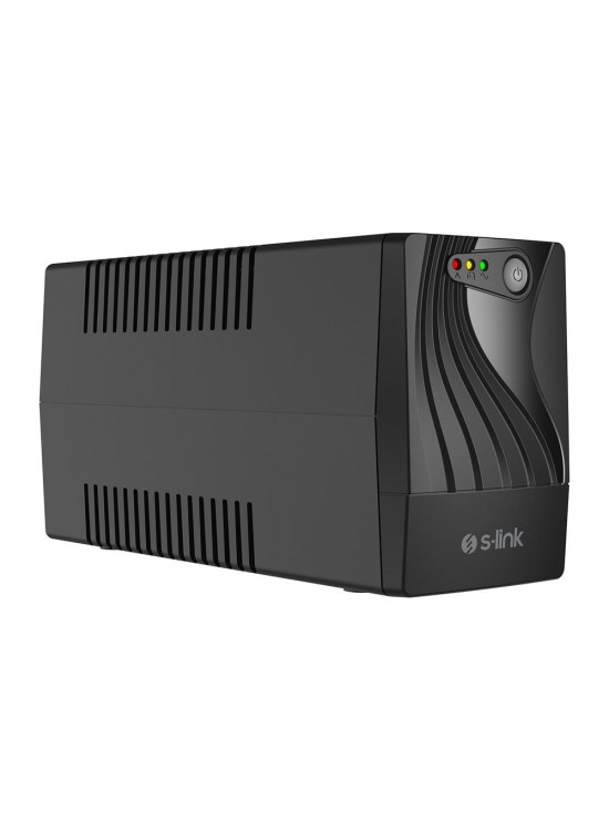 S-link MIGHT U60 600VA UPS 12V7Ah-1 360W Siyah Line-Interactive Kesintisiz UPS Güç Kaynağı
