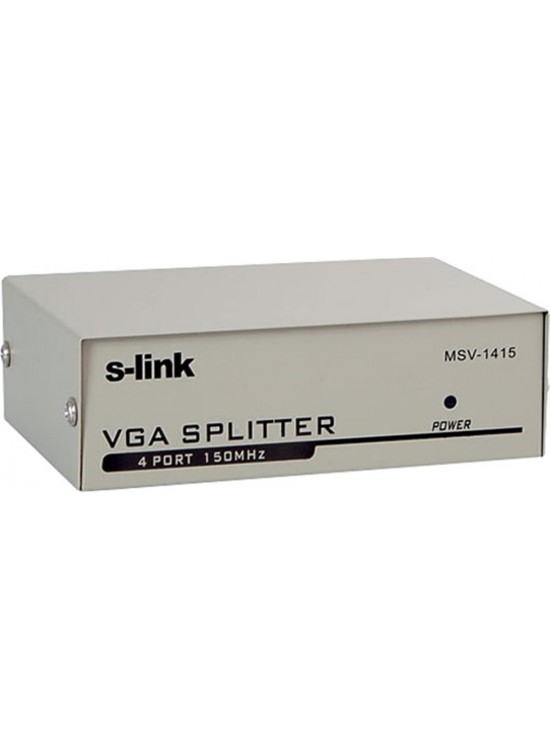 S-link msv-1415 1PC-4 Vga 150mhz Monitör Çoklayıcı S-link msv-1415 1PC-4 Vga 150mhz Monitör Çoklayıcı