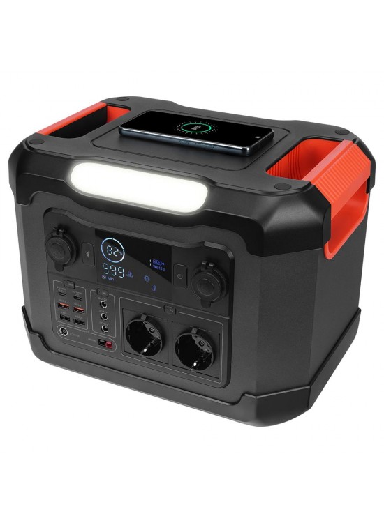 S-link OPS1200 1200W 300.000mAh 1080Wh LED Lambalı Saf Sinüs Multi-Output LCD Taşınabilir