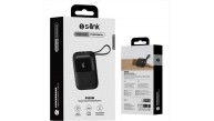 S-link P109M 10000mAh PD20W .5W Siyah LCD Taşınabilir Pil Şarj Cihazı Powerbank