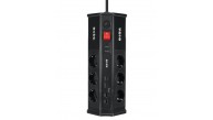 S-link PRZ03 PrizHive 3M 630 Joule 1.5mm 2 USB 2 TypeC 2.4A-5V 500V 6000V 6lı Akım Korumalı Priz