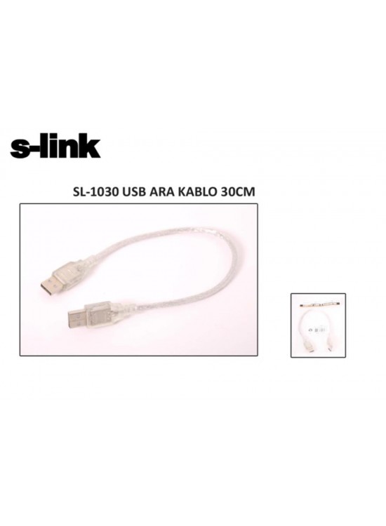 S-link SL-1030 Usb2.0 30cm Usb to Usb Kablosu S-link SL-1030 Usb2.0 30cm Usb to Usb Kablosu