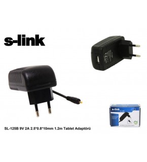 S-link SL-125B 9v 2a 2.5-0.8-10mm 1.2 Tablet Adaptörü