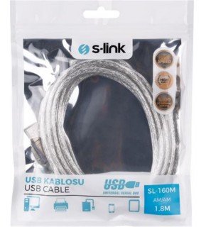 S-link SL-160M Usb 1.8m M-M Kablosu