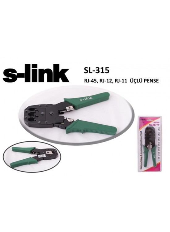S-link SL-315 RJ-45-RJ-12-RJ-11 Üçlü Pense