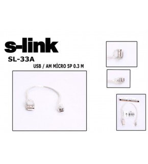 S-link SL-33A 0.3m USB AM-MICRO5P Kablosu