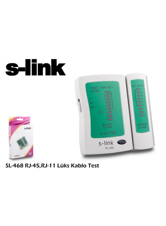 S-link SL-468 rj-45 rj-11 Lüx Kablo Test Cihazı