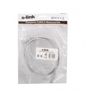 S-link sl-cat601 Cat6 1mt Gri Utp Patch Kablo