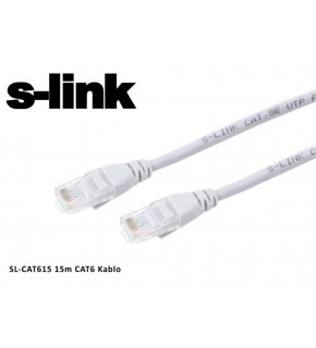 S-link sl-cat615 Cat6 15mt Gri Utp Patch Kablo