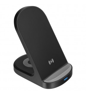 S-link SL-CW05 Mobil Telefon Uyumlu 15W LED Logo PRM Siyah Kablosuz Şarj Cihazı