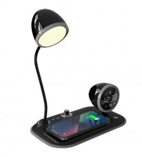 S-link SL-CW21 Siyah Telefon Uyumlu Fast Şarj 15W Ayarlanabilir Led Işıklı  Masa Lambası