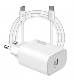 S-link SL-EC62TP Type-C 20W PD3.0 Quick Charge QC4.0 Kablo + Ev Şarj Adaptör