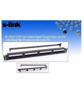 S-link  SL-F624 24lü Utp Cat6 Patch Panel