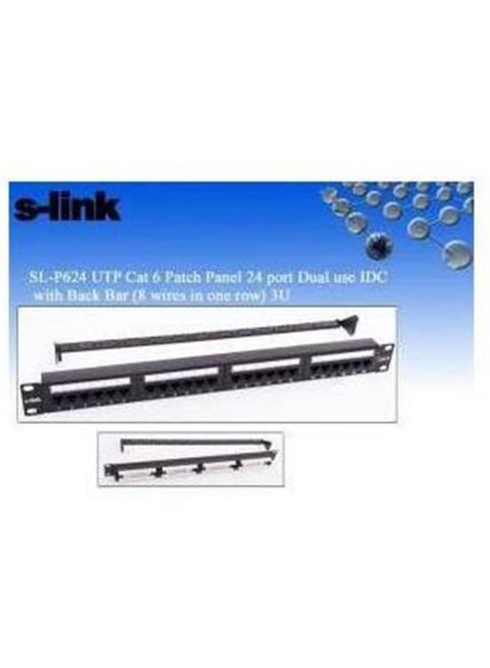 S-link SL-F624 24lü Utp Cat6 Patch Panel S-link SL-F624 24lü Utp Cat6 Patch Panel