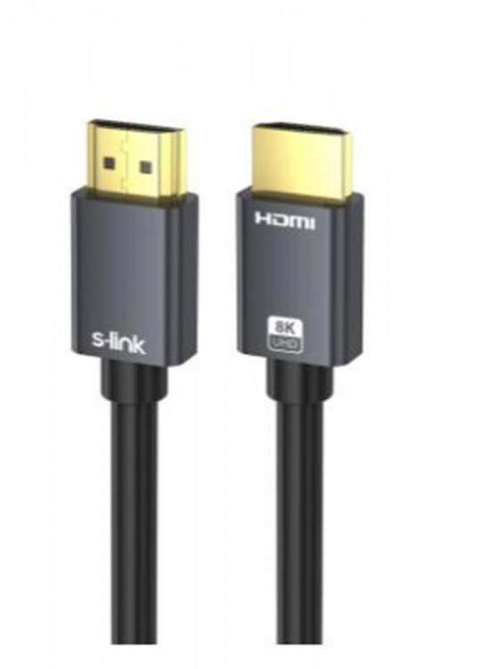 S-link SL-HM8K15 HDMI TO HDMI 1,5m v2.1 8K60 HZ 4K 120HZ Kablo