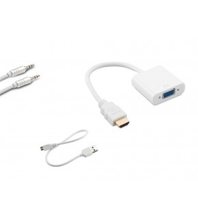 S-link SL-HVS13 Hdmı Erkek To Vga Dişi + Audio Micro Usb Çevirici