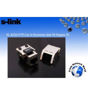 S-link SL-KS20 FTP CAT5E Kestone Jack3U 90 Dek