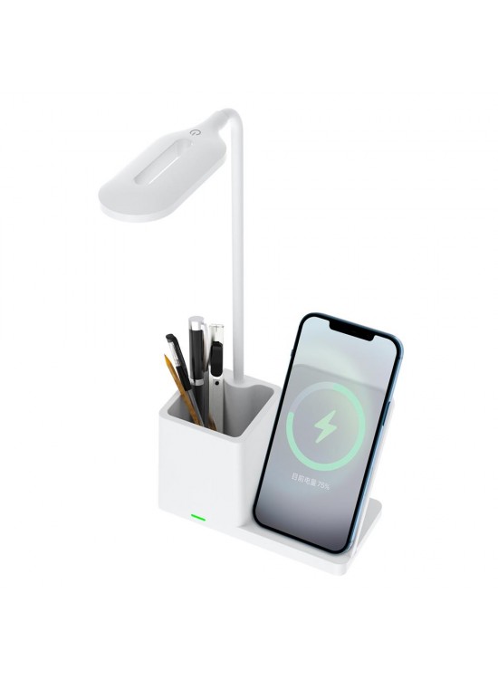 S-link SL-M9054 Siyah TypeC 10W Kablosuz Şarj Cihazı Kalemlikli Masa Lambası S-link SL-M9054 Siyah TypeC 10W Kablosuz Şarj Cihazı Kalemlikli Masa Lambası