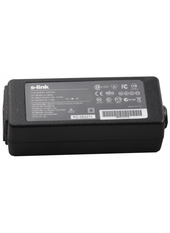 S-link SL-NBA03 30w 19v 1.58a 4.8-1.7 Notebook Adaptör S-link SL-NBA03 30w 19v 1.58a 4.8-1.7 Notebook Adaptör