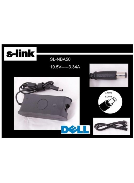 S-link SL-NBA50 19.5v 3.34a 7.4-5.0 Notebook Adaptörü
