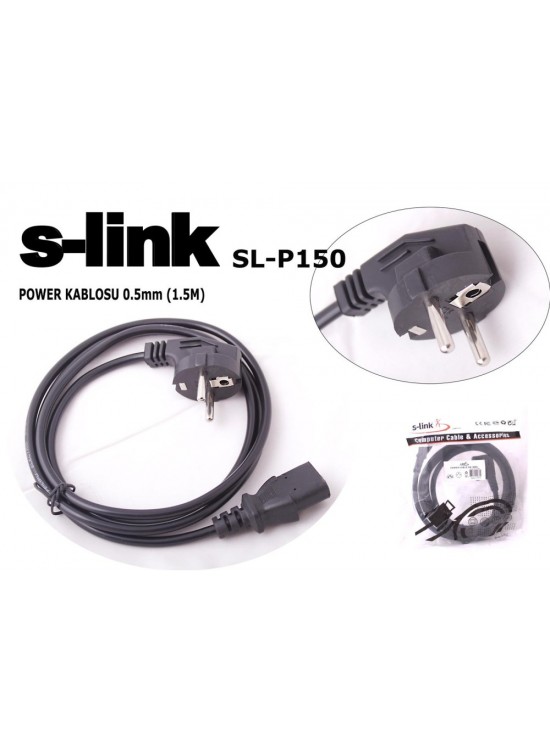 S-link SL-P150 1.5mt 0.50mm Power Elektrik Kablosu