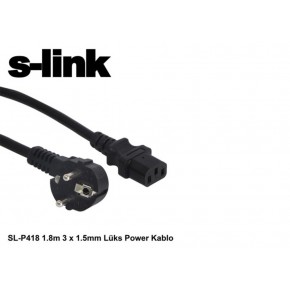 S-link SL-P175 1.5m  0.75mm Lüks Power Kablo