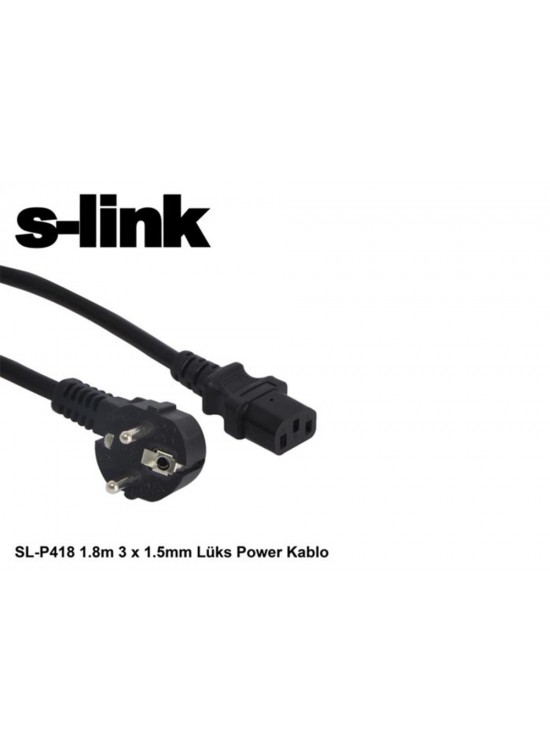 S-link SL-P175 1.5m 0.75mm Lüks Power Kablo S-link SL-P175 1.5m 0.75mm Lüks Power Kablo