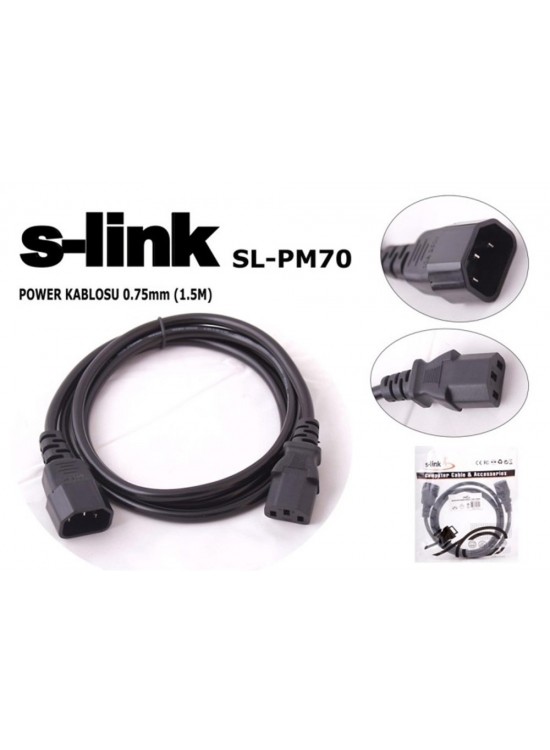 S-link  SL-PM70 1.5mt 0.75mm Power Ara Kablosu