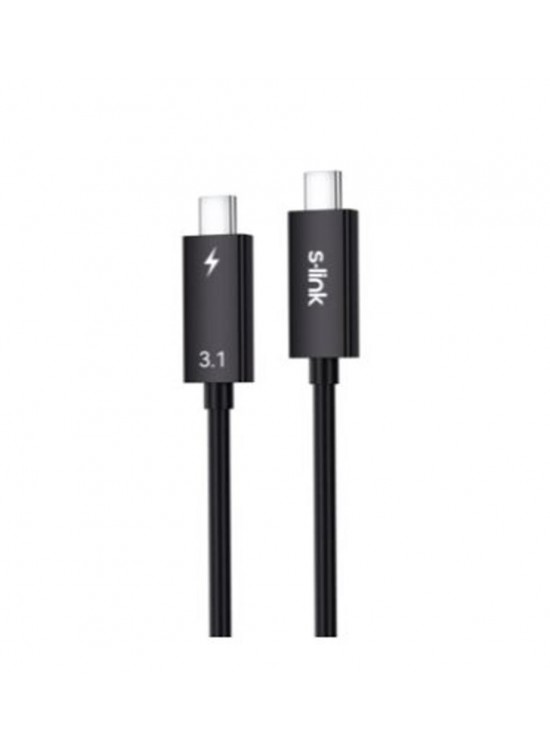 S-link SL-TC302 Thunderbolt 3.0 2m 4k 60Hz PD100W TypeC to TypeC 40Gbps Hızlı Data Kablosu