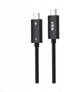S-link SL-TC402 Thunderbolt 4.0 2m 8k 60Hz PD100W TypeC to TypeC 40Gbps Hızlı Data Kablosu