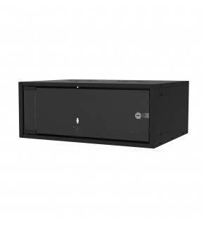 S-link SL-U4 Yeni Nesil 4U Soho Rack Kabin W 530mm D 400mm Siyah