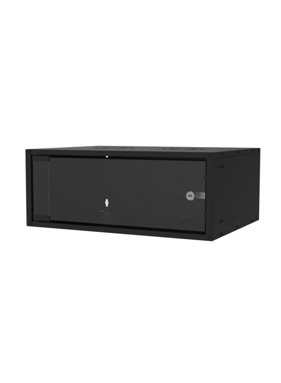 S-link SL-U4 Yeni Nesil 4U Soho Rack Kabin W 530mm D 400mm Siyah