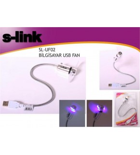 S-link SL-UF02 Anahtarlı + Ledli Usb Fan