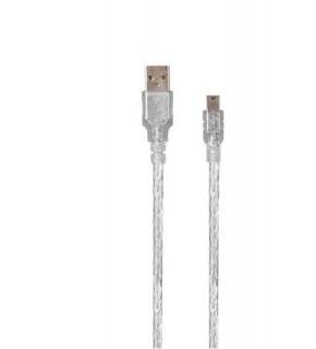 S-link SL-UK53 Usb2.0 3m Şeffaf Usb AM-Mini 5pin Kablo