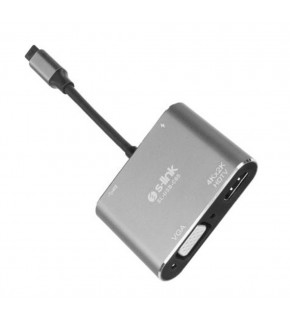 S-link SL-USB-C85 4 in 1 Type C to, PD+HDMI+VGA+USB3.0 Çevirici Hub Adaptör