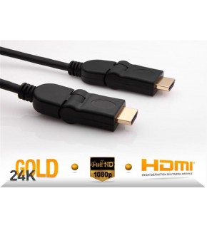 S-link SLX-318 HDMI M-M 5m Altın Uçlu 24K + L Kon. 1.4 Ver. 3D Kablo