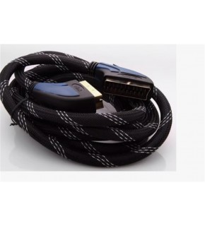 S-LİNK SLX-936 SCART TO SCART 3MT GOLD KILIFLI KABLO