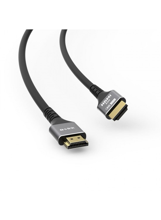 S-link SLX-HD4K10 19+1 HDMI to HDMI 10mt Metal v2.0 4K (4096-2160) 30Hz Kablo S-link SLX-HD4K10 19+1 HDMI to HDMI 10mt Metal v2.0 4K (4096-2160) 30Hz Kablo