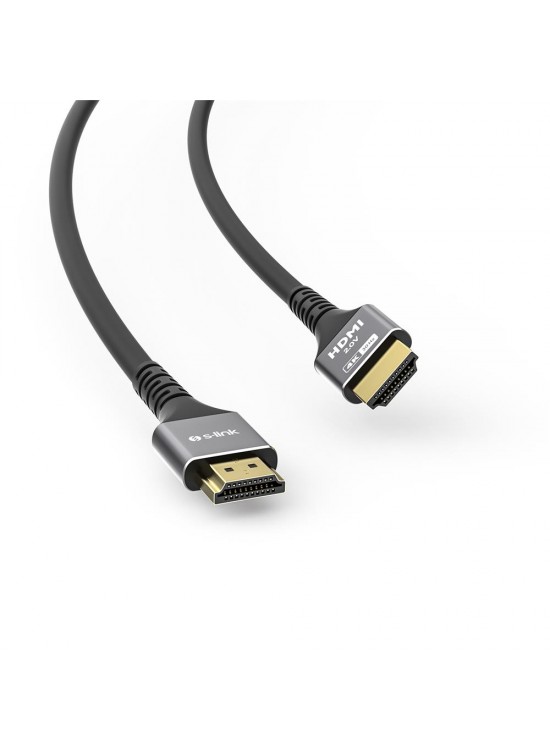 S-link SLX-HD4K30 19+1 HDMI to HDMI 30mt Metal v2.0 4K (4096-2160) 30Hz Kablo S-link SLX-HD4K30 19+1 HDMI to HDMI 30mt Metal v2.0 4K (4096-2160) 30Hz Kablo