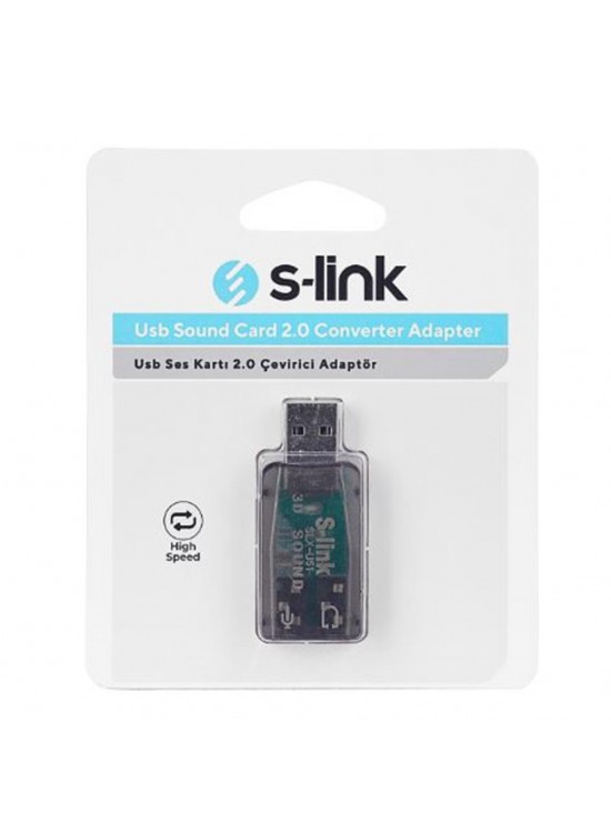 S-link SLX-U51 Usb Ses Kartı 2.0 Çevirici Adaptör