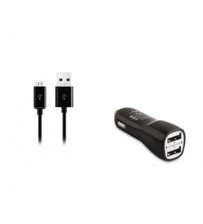 S-link SMG-444 2.1A Micro Usb Akıllı Telefonlar 2in1 Araba Şarjı ve Kablosu