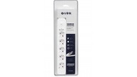 S-link SPG501S 1.5m 1.5mm 100 yüzde  Bakır 750 Joule 5 li Anahtarlı Akım Korumalı Priz