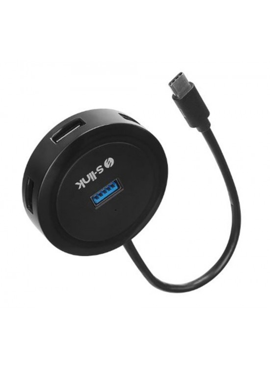 S-link SW-U340 4 Port Usb 3.0 Gri Type-C Hub