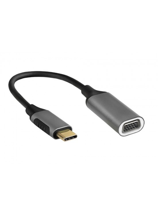 S-link Swapp SW-U5145 Gri Metal Type-C to VGA Adaptör S-link Swapp SW-U5145 Gri Metal Type-C to VGA Adaptör