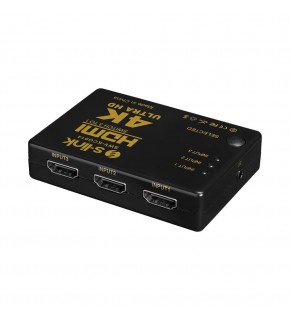 S-link SWV-KCG014 HDMI 3TO1 SWITCH 4K-2K, IR +Adaptör