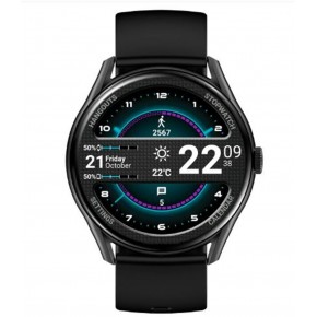 S-link W1 Clarity GloryFit + Bluetooth Uyumlu 1.43 Amoled Ekran 300mAh Bataryalı Siyah Akıllı Saat