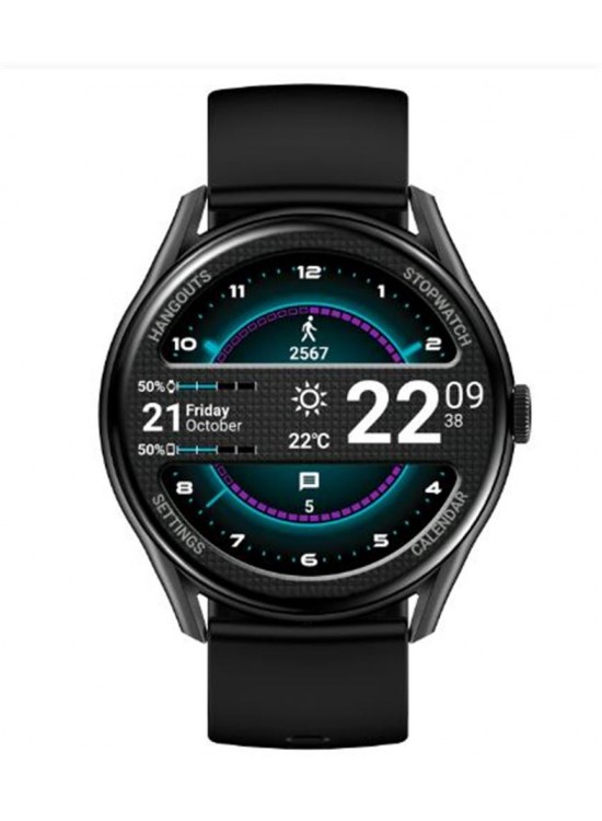 S-link W1 Clarity GloryFit + Bluetooth Uyumlu 1.43 Amoled Ekran 300mAh Bataryalı Siyah Akıllı Saat